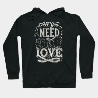 All You Need Is Love Worn Hoodie